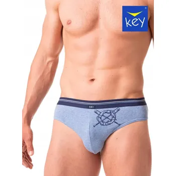 Slipy Pánské slipy KEY MPP 629 BAVLNA NÁMOŘNICKÝ VZOR 2-balení M