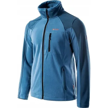 Pánská mikina MIKINA FLEECOVÁ SPORTOVNÍ PÁNSKÁ FLEECOVÁ MIKINA MODRÁ HI-TEC MONAR XXL