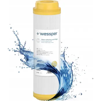 Filtrace vody Wessper změkčovací filtr na vodu 10" vložka s iontoměničovou pryskyřicí 1 ks