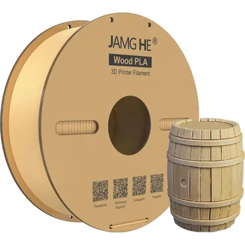 Filament PLA filament+ Wood 1 kg Jamghe - Dřevěný 3D tisk