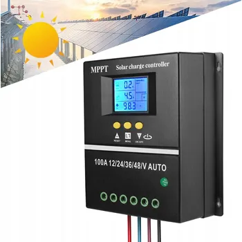 solární regulátor 100A MPPT Solární Regulátor Nabíjení Smart 12V/24V/36V/48V 4000W