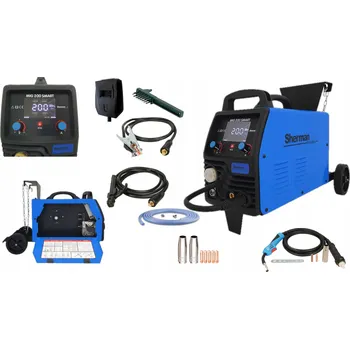 Svářečka Svářečka MIG/MAG SHERMAN SMART MIG 200A synergická MAG MMA TIG 230V invertor