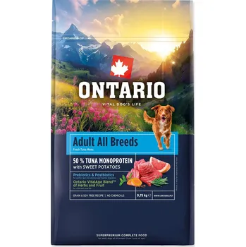 Krmivo pro psa Ontario Adult All Breeds Monoprotein Tuna/Sweet Potatoes