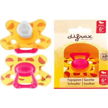 dudlíky Dudlík Difrax anatomické silikonové 6 m +