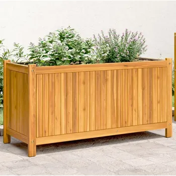 Truhlík vidaXL Zahradní truhlík s vložkou 99,5x38x50 cm masivní akáciové dřevo [366441]