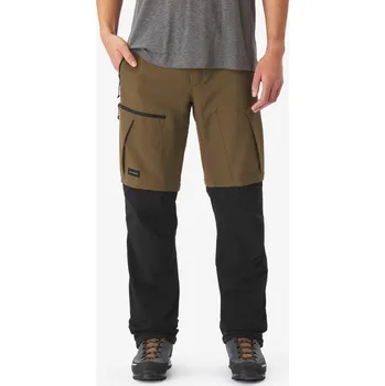 Pánské kalhoty SIMOND Pánské turistické odepínací kalhoty 2v1 MT 500 L-XL / Š37 D34 KAŠTANOVÁ|ČERNÁ