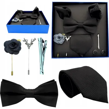 PÁNSKÝ MOTÝLEK KRAVATA SPONKY BUTINIERKA MEGA SADA