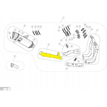 Výfuk pro motocykl Výfukové svody AKRAPOVIC L-S13R5 Nerezová ocel