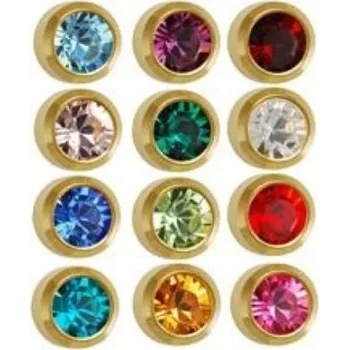 Náušnice NÁUŠNICE PRO PROPICHOVÁNÍ UŠÍ PALETA 12+1 párů MINI 1,5MM ZLATÉ