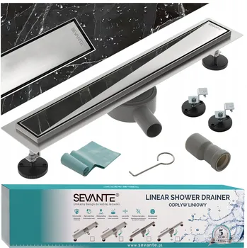 Odvodňovací žlab Lineární odtok 100 cm FLAT nerezový otočný sifon nerezová ocel 304 SEVANTE