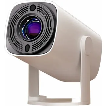 Projektor MEGALU Domácí kino projektor Delux, s podporou 4K, Android 11, Wi-Fi, Bluetooth, bílý