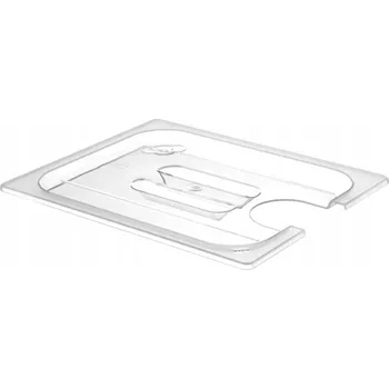 Dóza na potraviny POLYKARBONÁTOVÉ VÍKO S VÝŘEZEM PRO SOUS-VIDE DO NÁDOBY GN 1/2 HENDI