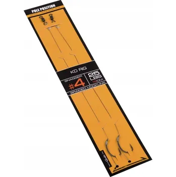 Rybářský háček Zemní Háčky , s návazcem, s protihrotem, Pole Position KD-Rig 2 ks