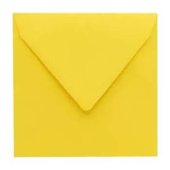 Obálka Poštovní obálka žlutá 155x155mm
