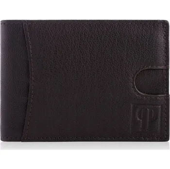 Peněženka Muž peněženka Paolo Peruzzi z pravé kůže hnědá