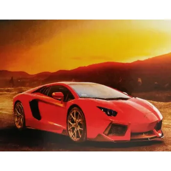 Diamantové malování Norimpex Diamantové malování Červený sporťák 30x40cm