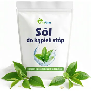 Koupelová sůl EPSOMSKÁ SŮL DO KOUPELE NOHOU S TEA TREE OLEJEM 1kg