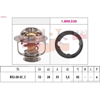 Motor automobilu Termostat, chladivo EPS 1.880.493