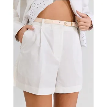 Dámské kraťasy Sinsay - Šortky s puky - krémová - 513CH-01X - 513CH-01X-XS