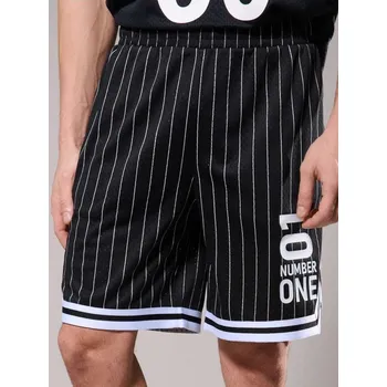 Pánské kraťasy Sinsay - Kraťasy comfort basketball - černá - 060DW-99X - 060DW-99X-XL