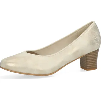 Dámské lodičky Rieker dámské komfortní lodičky - béžovo zlaté