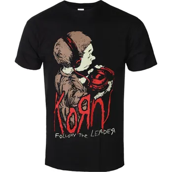 Pánské oblečení Tričko metal pánské Korn - Follow The Leader - ROCK OFF - KORNTS20MB PS-1-KORN007-H28-12-H69-2-BK - XL