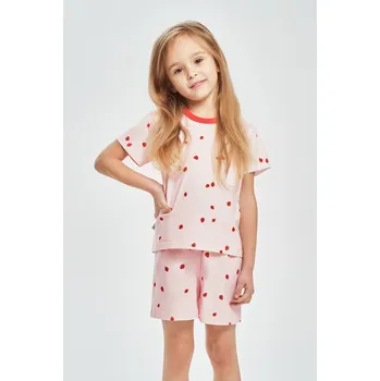Pánské pyžamo 3561 MAIA DÍVČÍ PYŽAMO 122-140 Růžová 128