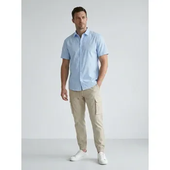 Sinsay - Kalhoty jogger cargo - béžová - 520HS-80X - 520HS-80X-30