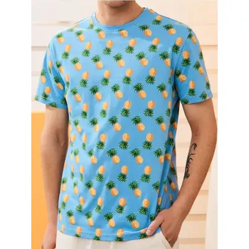 Sinsay - Tričko s krátkým rukávem - modrá - 9931I-55X - 9931I-55X-S