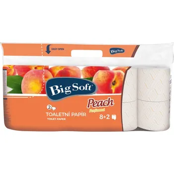 Toaletní papíry Big Soft Peach Perfumed 2vrstvý 10 ks