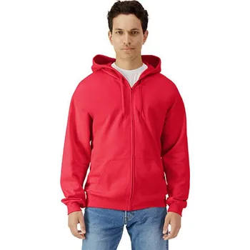 Pánská mikina Gildan Pánská mikina na zip GSF600 Red 4XL