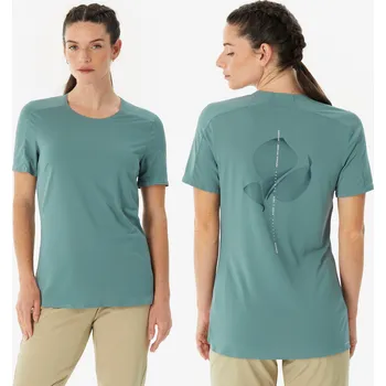 Pánské tričko QUECHUA Dámské turistické tričko s krátkým rukávem MH 500 XL ZELENÁ