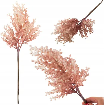 umělá květina DEKORATIVNÍ RŮŽOVÁ UMĚLÁ DEKORATIVNÍ VĚTVIČKA