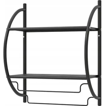 Koupelnový nábytek Kovová koupelnová police Otevřená koupelnová skříňka 45 x 25,5 x 55 cm