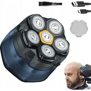 Bezdrátový strojek holicí strojek 6D IPX7 na vlasy, vousy a strniště