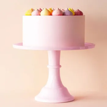 A LITTLE LOVELY COMPANY – pevný podnos na dort růžová 30 cm