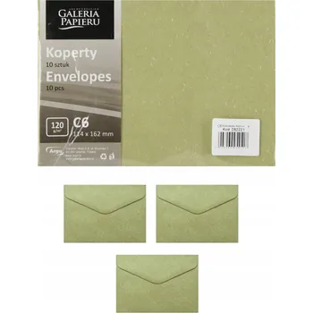 Obálka Ozdobná obálka C6 na pozvánku, permanentka WOOD OLIVOVÁ OP.10 KS