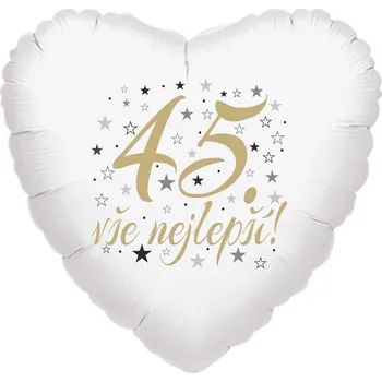 Balónek 45. narozeniny balónek srdce Balonky.cz b85150