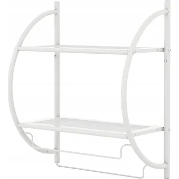 Koupelnový nábytek Kovová koupelnová police Otevřená koupelnová skříňka 45 x 25,5 x 55 cm