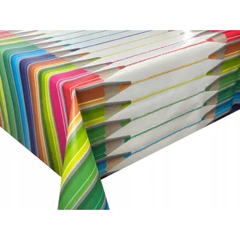 ubrus Cerata na Metry Ubrus Ceratový na míru Barevné Pastelky 280x140 cm