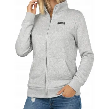 Dámská mikina Vel. S PUMA Dámská sportovní mikina MIKINA dívčí šedá moderní na zip pohodlná