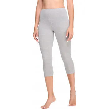 Dámské legíny Dámské 3/4 capri legíny legíny bavlna LA40-132 Šedá XS
