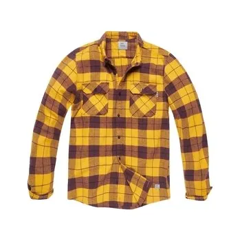Pánská móda Košile Vintage Industries Sem Flannel - žlutá,