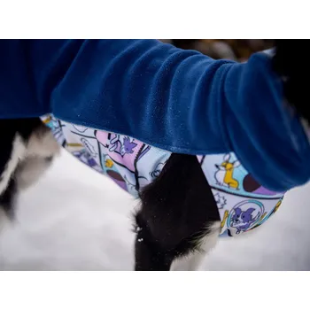 Obleček pro psa Sweet Energy.cz Fleecový obleček Agility komiks MODRÝ Velikost: 25