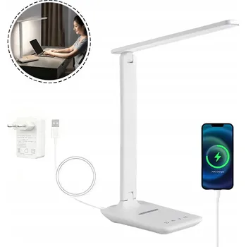 Lampička LED Stolní Lampa Školní Čtení Noční Stolek Dotyková Stmívatelná Nastavitelná