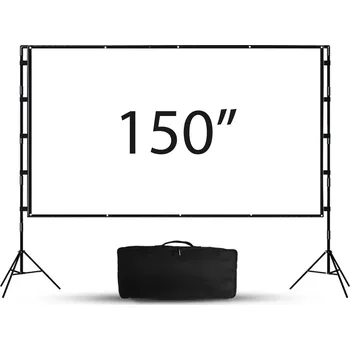 Projekční technika MEGALU PS001ME/150WT, Přenosné plátno se stojanem Bílé 150 palců (330 × 187 cm)