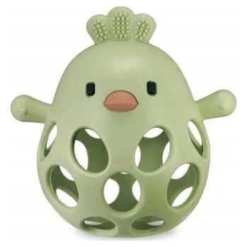 Silikonové kousátko ve tvaru kuřátka Bite&Play 6m+ J Bimbi