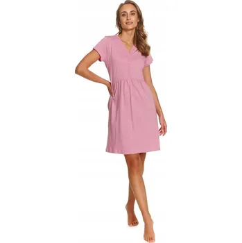 Dámské noční prádlo Košile na kojení do nemocnice rozepínací DOCTOR NAP 5336 růžová M
