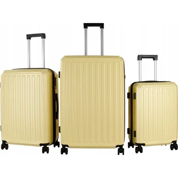 Aga Travel Sada cestovních kufrů, béžová barva, prostorné