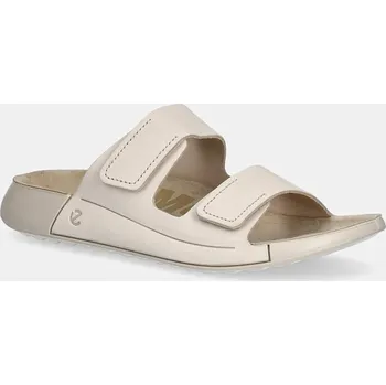 Dámské pantofle Nubukové pantofle Ecco Cozmo 2-Strap 206823.02378 béžová 01X, EUR 42
